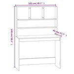 Bureau avec Etagères Dimensions