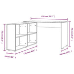 Bureau d'Angle Bois Dimensions