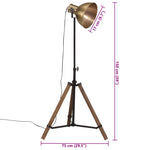 Lampadaire Laiton Dore Dimensions