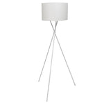 Lampadaire avec Abat Jour Blanc