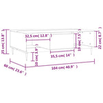 Table Basse 100 cm Dimensions